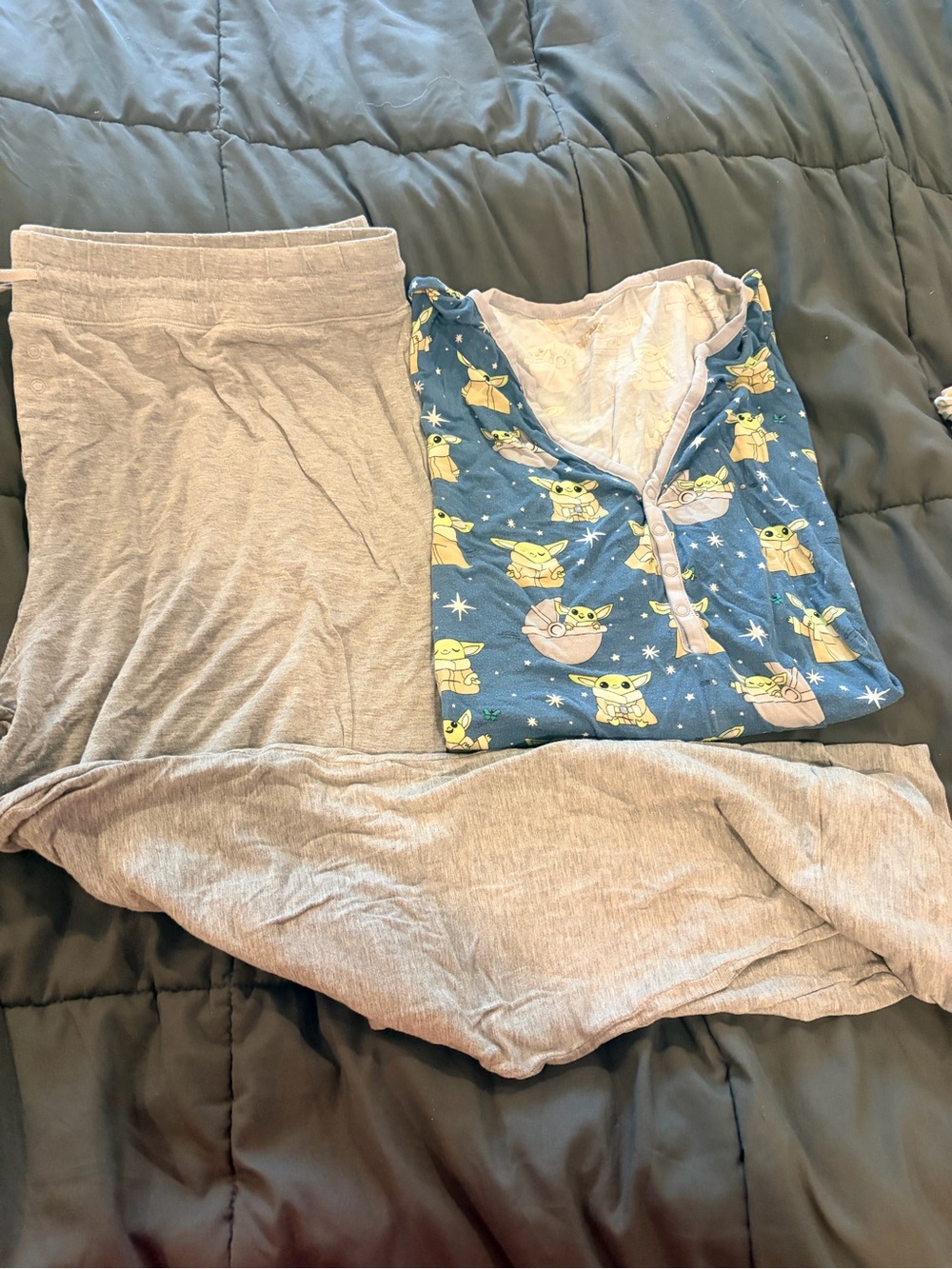 Little Sleepies Women’s Pajama Bundle-Mickey Christmas, Grogu, Mandalorian - Picture 2 of 7